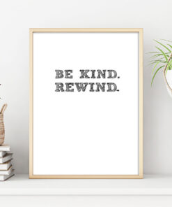 BE KIND REWIND poster i 5 pack. (Lager)