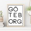 GÖTEBORG TEXT poster i 5 pack. (Lager)