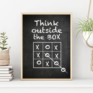 OUTSIDE THE BOX poster i 5 pack. (Lager)