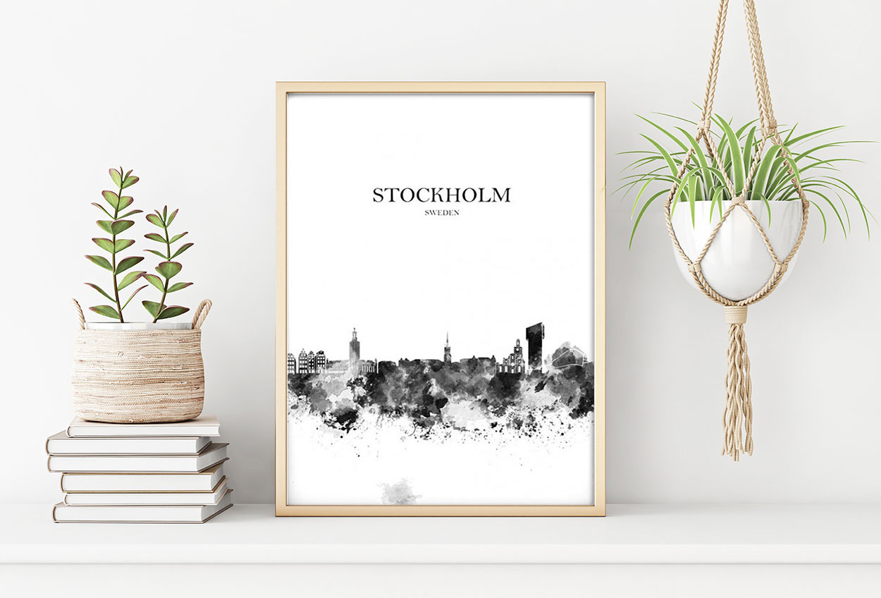 STOCKHOLM poster i 5 pack. (Lager)