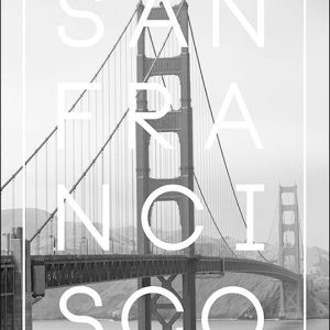 Alternative view of SAN FRANCISCO poster i 5 pack. (Lager)