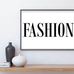 FASHION text poster i 5 pack. (Lager)