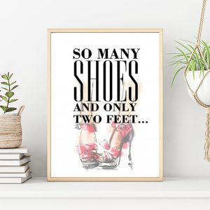 SO MANY SHOES poster i 5 pack. (Lager)