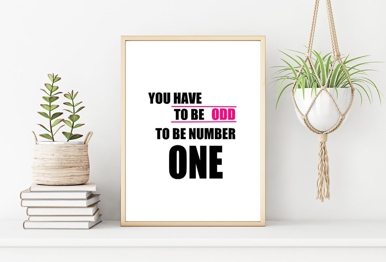 YOU HAVE TO BE ODD poster i 5 pack. (Lager)