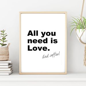 ALL YOU NEED IS LOVE poster i 5 pack. (Lager)