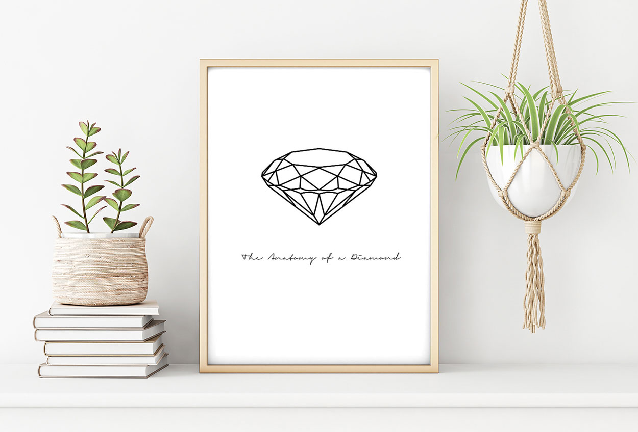 DIAMONDS poster i 5 pack. (Lager)