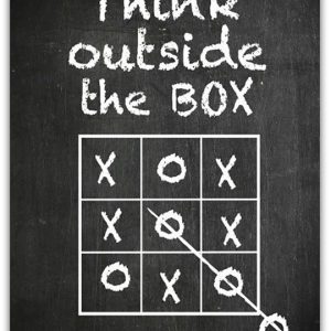 Alternative view of OUTSIDE THE BOX poster i 5 pack. (Lager)