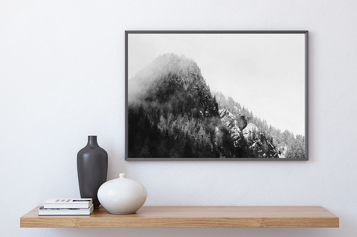 SKOG & KLIPPOR I DIMMA poster i 5 pack. (Lager)