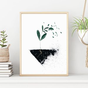 PLANTA MED JORD poster i 5 pack. (Lager)
